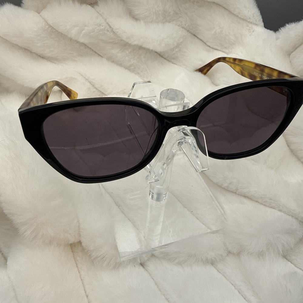 Evolve-Eyewear "Candace Sun" Vintage Cat Eye Ivy League Sunglasses Black/Tortois